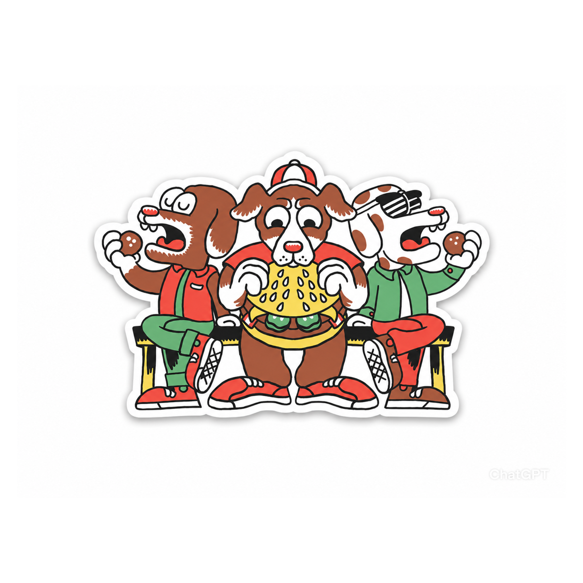 STICKER ''HANGING OUT"