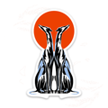 STICKER ''GALGOS SUNSET"