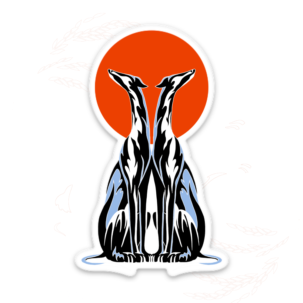 STICKER ''GALGOS SUNSET"